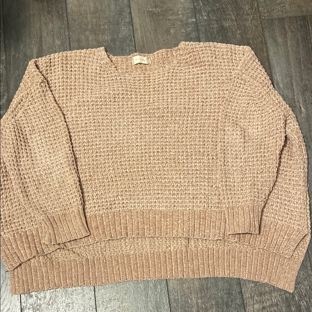 Cozy Knit Sweater in Warm Brown